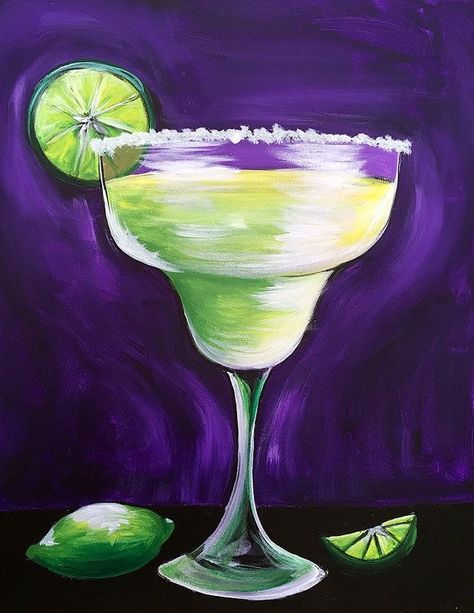 Mexican Paintings Ideas, Mexican Art Painting, Fauvism Art, Mexican Paintings, Beach Art Painting, Wine Painting, Sip N Paint, Cocktail Art, Cute Canvas Paintings