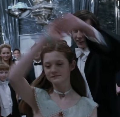 Hermione Granger Yule Ball, Yule Ball, Bonnie Wright, Ginny Weasley, Hermione Granger, Hermione, Yule, Dancing, Harry Potter