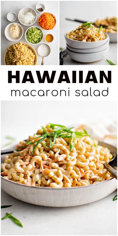 Hawaiian Macaroni Salad Recipe, Hawaiian Mac Salad, Creamy Pasta Salad, Hawaiian Macaroni Salad, Easy Macaroni Salad, Creamy Pasta Salads, Easy Macaroni, Mac Salad, Macaroni Salad Recipe