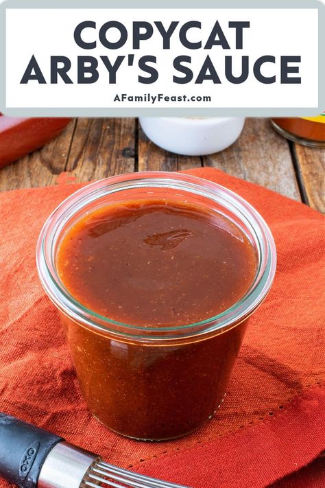 Copycat Arby's Sauce - A Family Feast Recipe For Arbys Sauce, Arbys Red Ranch Sauce, Diy Arbys Sauce, Arbys Sauce Copycat Easy, Red Ranch Sauce Arbys, Arby’s Horsey Sauce Recipe, Auntie Annes Cheese Sauce Copycat, Homemade Arbys Sauce, Copycat Arby’s Sauce