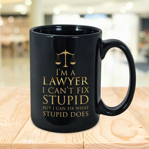 $14.95 - $19.95 (11-15oz) . Product Sold by Amazon.com . IDEAL GIFT FOR FRIENDS - Our funny mug gift is perfect for anyone, especially coffee lovers. With cute design and unique quotes will make them love it! Be it for your brother, sister, parents, grandparents, best friend, lover, child, fiance, husband, wife, in-laws, cousins, aunts, uncles, boss. EXCLUSIVE DESIGN MUG FOR YOURSELF - Describe who you are with this mug by drinking a cup of coffee or hot chocolate? What a perfect match! Law Student Quotes, Law School Quotes, Lawyer Cake, Law School Graduation Party, Lawyer Aesthetic, Law Aesthetic, Law Life, Lawyer Life, Lawyer Quotes