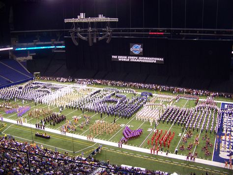 2012 Drum Corps International Finals at Lucas Oil Stadium, Indianapolis! My sons corps, The Blue Nights, finished 10th in the World Finals! Can hardly wait for 2013! Marching Band Aesthetic, Boston Crusaders, Band Puns, Marching Band Jokes, Colour Guard, High School Marching Band, Drum Band, Lucas Oil Stadium, Marching Band Humor