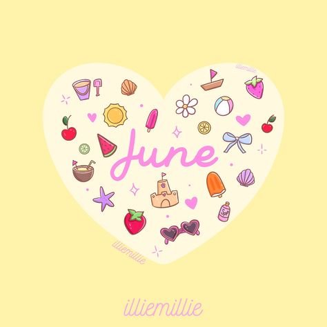 Happy June, friends! 💖 I hope you have an amazing month and enjoy the sunshine ☀️ What are you looking forward to this month? Happy birthday to all the June babies! 🎂🥳 #firstofthemonth #june #june2024 #newmonth #stickershop #handdrawn #summer #beachvibes Happy June, Enjoy The Sunshine, New Month, Art Journals, Sticker Shop, The Sunshine, Looking Forward, I Hope You, Art Journal