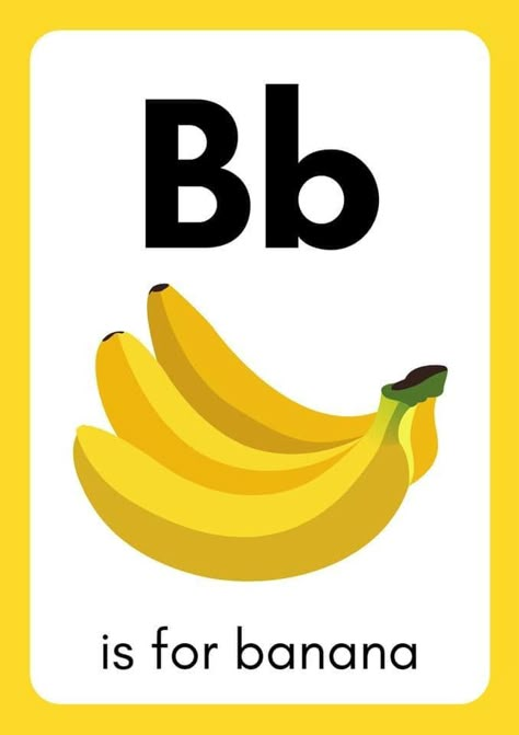 Letter B Printable Alphabet With Image Letter B Printable, Abc Flashcards Printable, Preschool Alphabet Printables, Kids Learning Alphabet, Shape Learning, Free Alphabet Printables, Alphabet Flash Cards Printable, Alphabet Letters Images, Letter Flashcards