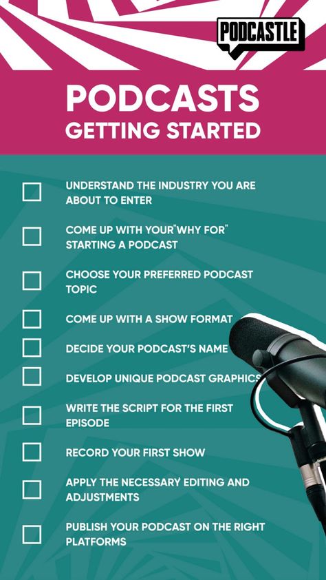 Podcast Start Up Checklist, How To Make Podcasts, Podcast Start Up, How To Start Your Own Podcast, How To Do A Podcast, Starting A Podcast Tips, How To Start Podcast, Start A Podcast Checklist, Creating A Podcast