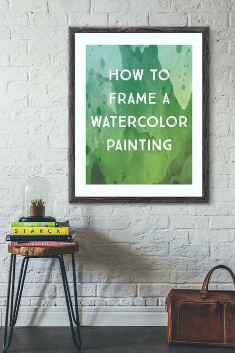 How to Frame a Watercolor Painting - a guide to conservation framing | www.LydiaMakepeace.com How To Frame Watercolor Art, Modern Framing Ideas For Artwork, Framing Watercolor Art, How To Frame A Painting, How To Frame Paintings, Watercolor Framing Ideas, Framed Watercolor Painting, Framing Paintings Ideas, Frame Watercolor Painting