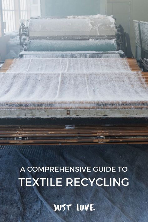 Textile recycling will help to reduce waste from the clothing and textile products we discard every year. But what does the process really look like? Textile Recycling | Textile Recycling Process | Sustainable Fashion Recycling Textiles, 2025 Mood, Textile Recycling, Buy Less, Recycling Process, Upcycled Textiles, Sustainable Textiles, Save The Earth, Textile Products