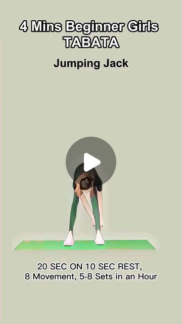 LINK IN BIO on Instagram: "TABATA WORKOUT AT HOME for BEGINNER WOMEN (FULL BODY) #homeworkout #tabataworkout #tabata #exercise #finess" Full Body Tabata Workouts, Tabata Workouts At Home, Bio On Instagram, Tabata Workout, Tabata Workouts, Workout Moves, Jumping Jacks, Instagram Bio, Workout For Beginners