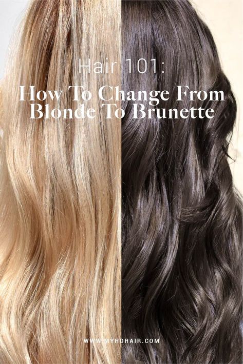 Hair 101: How To Change From Blonde To Brunette Whether you're ready to embrace a big Colour change or transitioning to a more Natural, low-maintenance Colour, you'll find everything you need in this Hair 101: How To Change From Blonde To Brunette guide. Blond Transition To Brown, Going Back To Dark Hair From Blonde, Transition From Blonde Back To Brunette, Blonde To Brown Formula, Blonde To Dark Hair Transformation, Blond To Brunette Transformation, Going Brown From Blonde, How To Go From Blonde To Brown Hair, How To Go From Brunette To Blonde