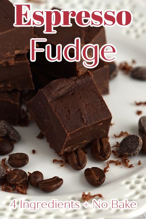 Espresso Fudge Recipes, Coffee Fudge Recipes Easy, No Cook Fudge Recipes, Easy 2 Ingredient Fudge, No Bake Fudge Recipes, Fudge Recipes Easy Condensed Milk, No Cook Fudge, Mocha Fudge Recipes, Diy Fudge