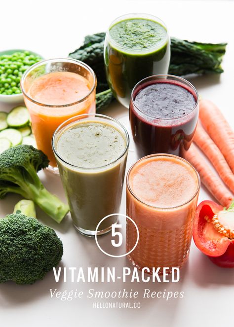 5 Vitamin-Packed Veggie Smoothie Recipes | http://helloglow.co/drink-veggies-5-vitamin-packed-veggie-smoothie-recipes/ Veggie Smoothie Recipes, Vegetable Smoothie Recipes, بذور الشيا, Veggie Smoothies, Vitamin Packs, Vitamix Recipes, Smoothie Prep, Avocado Smoothie, Healthy Shakes