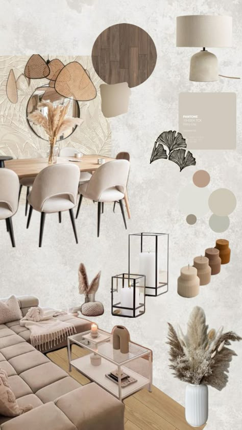 Wabi Sabi Moodboard, Organic Mood Board, Scandi Minimalist, Room Interior Ideas, Moodboard Deco, Deco Boho, Architecture Wallpaper, Moodboard Inspiration, Interior Design Guide