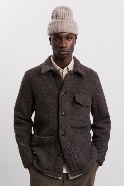 Men’s Wool Jacket, Wool Overshirt, Mens Linen Jackets, Wool Jacket Men, Winter Knitwear, Linen Jackets, Mens Linen, Jackets Men Fashion, Linen Jacket