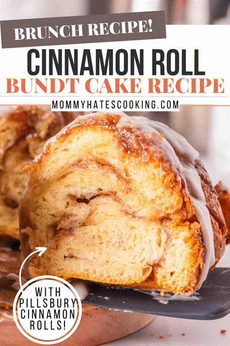 Make the EASIEST Cinnamon Roll Bundt Cake using Pillsbury Cinnamon Rolls this cake is beautiful, tasty, and feeds a crowd! Cinnamon Bun Cake Mix Recipes Pillsbury, Bundt Cinnamon Rolls, Bundt Pan Cinnamon Rolls, Easy Cinnamon Roll Cake With Box Cake, Cinnamon Roll Bundt Cake Easy, Recipes Using Pillsbury Cinnamon Rolls, Cinnamon Roll Cake With Box Cake, Cinnamon Rolls Pillsbury Ideas, Pillsbury Cinnamon Rolls Ideas