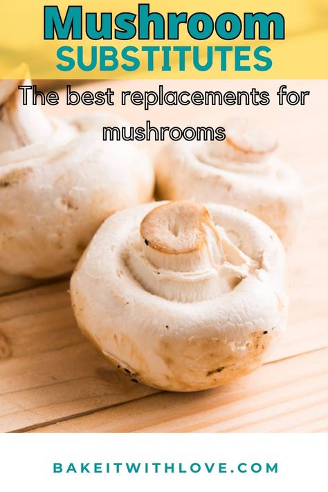 All of the best mushroom substitute options are shared here and they're tailored to whether or not you need to replace flavor, texture, or both! I've even included some notes on working around some of the more unique mushrooms to best match their familiar flavors! BakeItWithLove.com #bakeitwithlove #mushroomsubstitute #best #flavor #texture Mushroom Substitute, Eggplant Tofu, Mushroom Varieties, Cooking Tofu, Canned Mushrooms, Cremini Mushrooms, Dried Mushrooms, Porcini Mushrooms, Out Of Your Comfort Zone