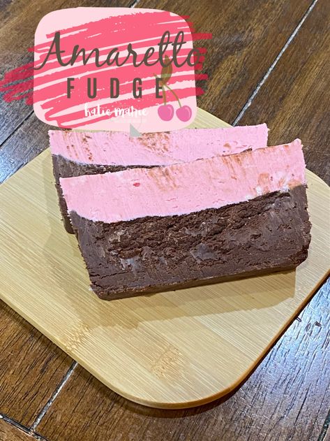 Cherry Amaretto Fudge, Amaretto Fudge, Amaretto Fudge Recipe, Marshmallow Fudge, Fudge Flavors, Oh Fudge, Christmas Fudge, Caramel Fudge, Chocolate Maker