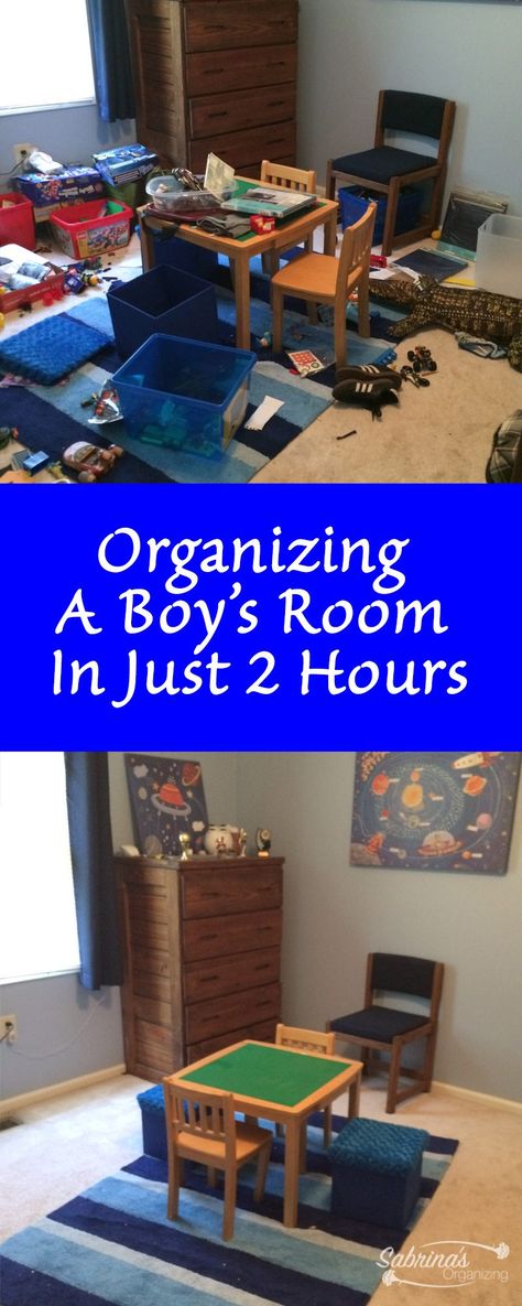 Organizing A Boys Room In Just Two Hours Organizing Boys Room, Boys Closet Organization, Playrooms Ideas, Small Closet Door Ideas, Closets Bedrooms, Organization Closet, Baby Room Organization, Boy Rooms, Boys Closet