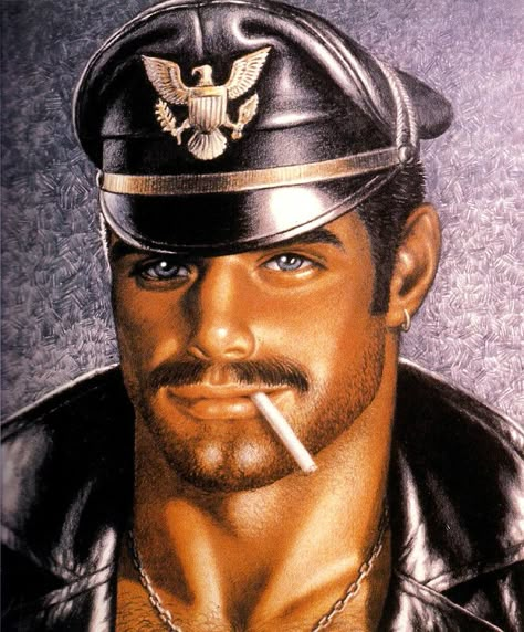 Tom of Finland - 1981 | Jonas Eduardo | Flickr Tom Of Finland Art, Tom Of Finland, Queer Art, Foto Art, Biker Leather, Bear Art, Gay Art, Male Art, Male Face