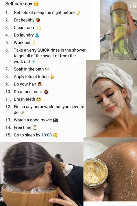 Facial Routine Skincare, Self Care Day, Basic Skin Care Routine, Perfect Skin Care Routine, Facial Skin Care Routine, Healthy Lifestyle Inspiration, Glow Up Tips, Girl Tips, Body Skin Care Routine