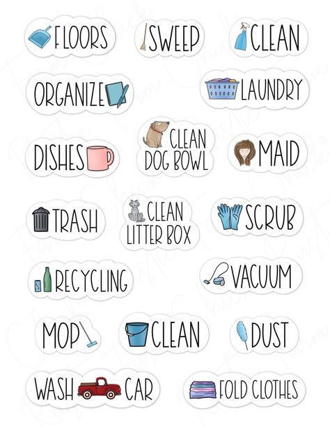 CLEANING Digital Stickers for Goodnotes Chores Digital - Etsy Australia Business Planner Organization, Planner Sticker Ideas, Digital Stickers For Goodnotes, Stickers For Goodnotes, Stuff To Print, Goodnotes Stickers, Digital Planner Stickers, Goodnotes Planner, Folding Clothes