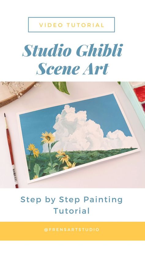 Art With Gouache, Easy Gouache Painting, Gouache Painting Tutorial, Different Art Mediums, Easy Gouache, Easy Paintings For Beginners, Gouache Tutorial, Hippie Painting, Oil Pastel Art