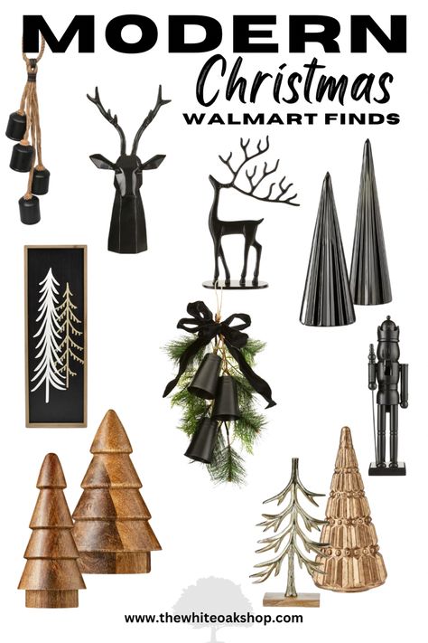 Black Tan Green Christmas Tree, Copper Christmas Decor, Black Nutcracker, Christmas Party Attire, Walmart Christmas, Black Christmas Decorations, Affordable Christmas Decorations, Nutcracker Decor, Holiday Christmas Party