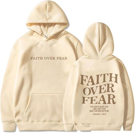 blucagand Faith Over Fear Hoodie Trendy Christian Crewneck Aesthetic Jesus Loves You Sweatshirt Pullover : Amazon.co.uk: Fashion Christian Hoodies, Christian Sweatshirt, Faith Over Fear, Jesus Loves You, Jesus Loves, Bible Verse, Jesus, Sweatshirts, Long Sleeve