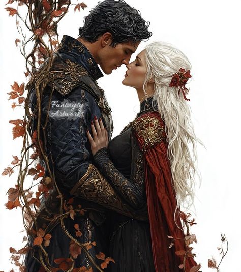 Dorian And Manon Love Scene, Manon Fanart, Dorian Manon, Rowan Aelin, Lauren Turner, Throne Of Glass Characters, Rowan And Aelin, Fae Art, Manon Blackbeak