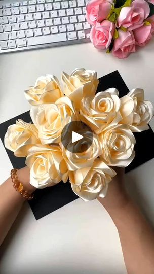 4.9K views · 557 reactions | Who wouldn’t like such beautiful ribbon roses #handmadediy #parent-childhandmade #teachers’dayhandmade #reels #reelsvideo #amazing #homemade #handmade #fyp #viral #trending #viralreels #origami | Childran Craft | Chilled Vision · Happiness Forever Flowers, Floral Craft, Ribbon Roses, Crafts To Make And Sell, Flower Diy Crafts, Art How, Ribbon Crafts, Ribbon Embroidery, Diy Home Crafts