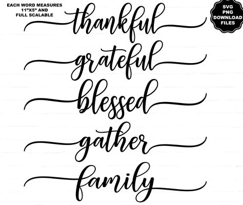 Thanksgiving Calligraphy Quotes, Projector Images, Thanksgiving Sublimation, Patriotic America, Sewing Clipart, Cnc Table, Place Settings Thanksgiving, Setting Table, Sublimation Vinyl