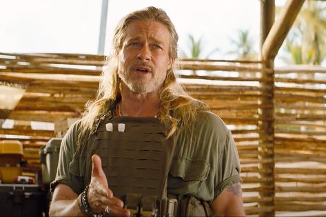 <em>The Lost City</em> directors on the film's surprising ending and that wild Brad Pitt mid-credits scene Brad Pitt Lost City, Brad Pitt The Lost City, William Bradley Pitt, Bradley Pitt, Ocean’s Eleven, The Lost City, Adventure Movie, Colin Farrell, Action Movie