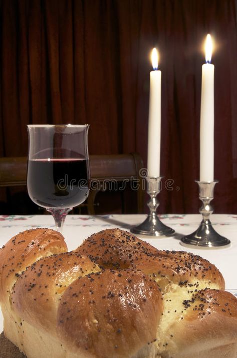 Shabbat Candlesticks, Shabbat Shalom, Challah, Glass Of Wine, Holiday Celebration, Taper Candle, Wine Glass, Photo Image, Candles