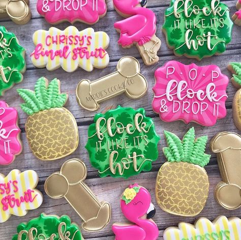 Tropic Like Its Hot Bachelorette Party, Flamingle Bachelorette Party, Last Flamingle, Flamingo Cookies, Batchlorette Party, Bachelorette Party Cookies, Final Flamingle, Flamingle Bachelorette, Flamingo Bachelorette Party