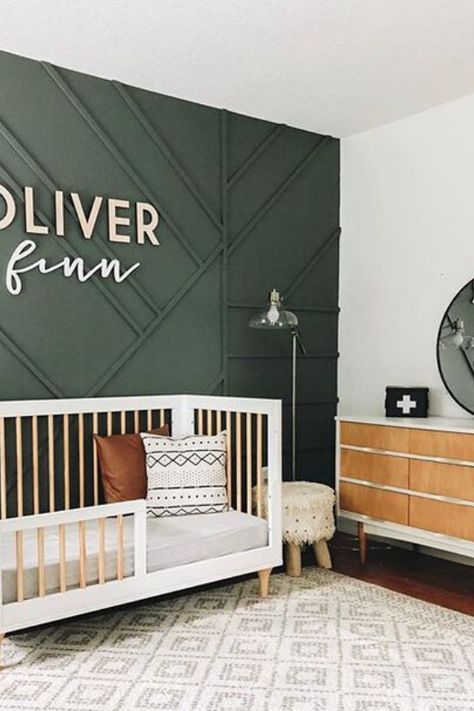 Are you trying to figure out how to decorate a nursery in a small space? Or perhaps you are unsure if a small nursery would work for your baby? You are in luck! Today we are sharing our top nursery ideas for small spaces. #SMALLNURSERY Faux Cabinet, Gorgeous Nursery, Baby Room Boy, Nursery Accents, Nursery Accent Wall, Baby Nursery Inspiration, Nursery Room Design, Baby Boy Room Nursery, Utility Sink