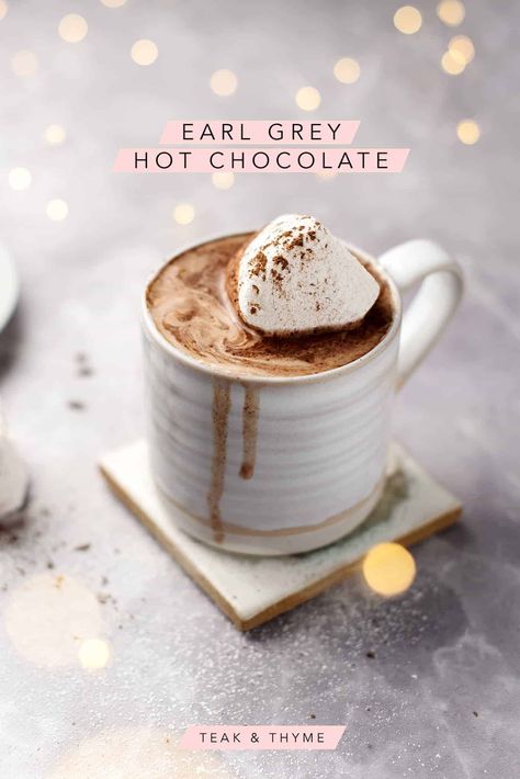 Chocolate Caliente, Sweet Drinks, Hot Chocolate Recipes, Earl Grey Tea, Earl Gray, Lemon Meringue, Chocolate Drinks, Earl Grey, Coffee Flavor