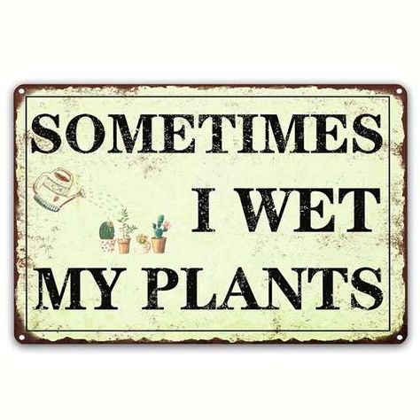 Funny Garden Decor, Funny Backyard Signs, Home Made Signs, Garden Signs And Sayings Funny, Garden Signs And Sayings, Cute Garden Signs, Ladder Crafts, Funny Signs For Home, Garden Signs Diy