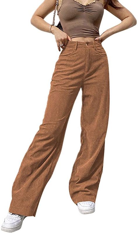 Baggy Pants For Women, Black Flare Pants, Corduroy Pants Women, High Waisted Wide Leg Pants, Velvet Flares, Baggy Cargo Pants, Flared Leggings, Baggy Trousers, Pants Loose