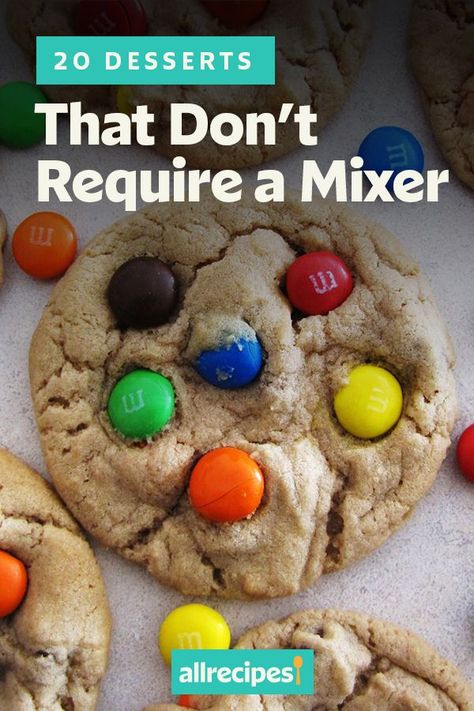 Looking for dessert recipes? Try baking these desserts that don't require a mixer. From brownies to cookies to cakes, these quick and easy desserts are delicious dessert ideas. No Mixer Desserts, Funfetti Cupcake Recipe, Almond Joy Cookies, Super Easy Desserts, Milk Dessert, Ultimate Cookies, Sour Cream Coffee Cake, Diy Desserts, Kinds Of Desserts