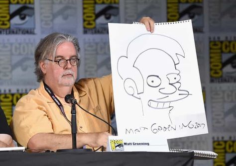 Matt Groening is an American writer, producer, animator, and highly paid cartoonist and has a net worth of 600 million dollars. Kevin Michael Richardson, Hank Azaria, Gloria Trevi, Cartoon Character Costume, Matt Groening, Black Actors, Jane Seymour, Drawing Style, American Dad