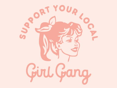 Girlggang peach 01 Pink Graphic Design Tee Shirt, Peach Branding, Peach Stuff, Peach Graphic Tee, Peach Illustration Graphics, Retro Pink T-shirt With Screen Print, Peach Graphic, Girl Gang Shirt, Local Girl