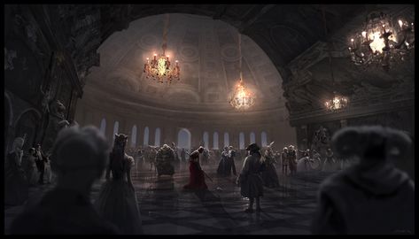 Royal Ballroom Fantasy Ballroom, Royal Ballroom, Ball Room, Dark Castle, Adventure Map, Paintings Abstract, Pencil Sketches, Environment Concept Art, Elements Of Art