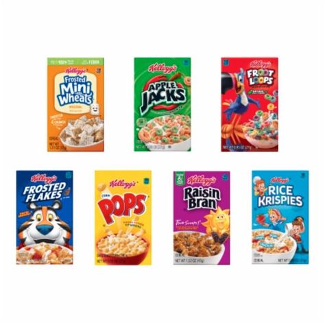 Frosted Mini Wheats, Apple Jacks, Raisin Bran, Mini Wheats, Rice Flakes, Breakfast At Home, Corn Pops, Crunch Cereal, Balanced Breakfast