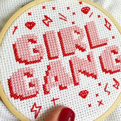 Cross Stitch For Nursery, Sassy Cross Stitch, Red Cross Stitch, Snitches Get Stitches, Cross Stitch Beginner, Cross Stitch Quotes, Craft Kits For Kids, Cross Stitch Borders, Cross Stitch Baby