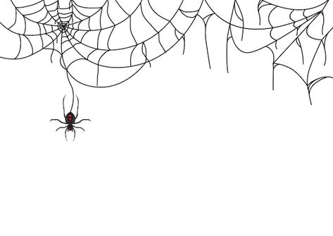 Spider web on white background for hallo... | Premium Vector #Freepik #vector #cobweb #spider #spider-net #spiderweb Vector Background Design, Spider Web Halloween Decorations, Spider Net, Web Patterns, Halloween Spider Web, Fb Covers, Patterns In Nature, Halloween Design, Vector Background