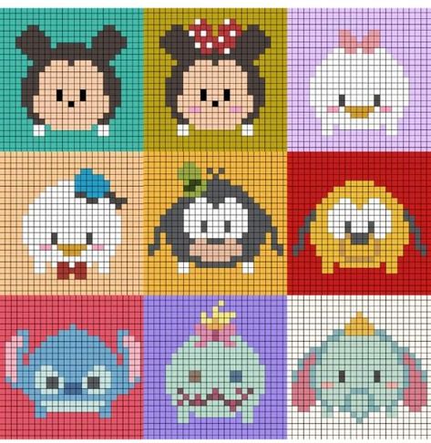 Pixar Pixel Art, Pixel Art Pattern Disney, Perler Bead Art Ideas, Disney Tapestry, Hama Art, Canvas Bag Diy, Easy Perler Beads Ideas, Graph Crochet, Easy Pixel Art