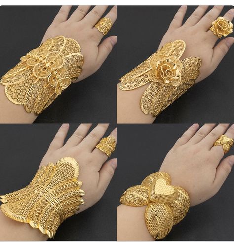 Arab Gold, Gold Kangan, Glamorous Room, Bride Jewelry Set, Pretty Jewelry Necklaces, Gold Jewellry, Jewel Wedding, Handmade Gold Jewellery, Accessories Display