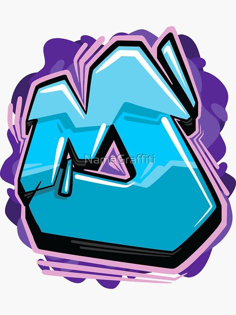 M In Graffiti, Graffiti Practice, Graffiti Letter M, M Sticker, Graffiti Alphabet Styles, Graffiti Lettering Alphabet, Graffiti Art Letters, Graffiti Text, Eyeball Art