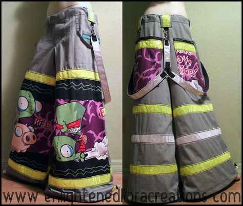 Invader Zim Gir Phat Rave Pants  http://www.enlightenedlibracreations.com/Store/index.php Phat Pants Rave, Phat Pants, Zim Gir, Prove Me Wrong, Tripp Pants, Rave Pants, Rave Fashion, Scene Kids, Invader Zim