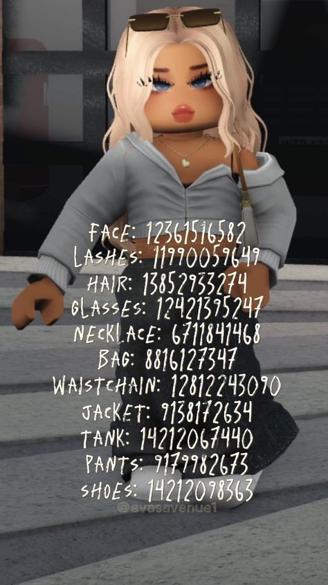 Avatar Codes Bloxburg, Roblox Avatar Codes, Yk2 Outfits, Best Friend Letters, Codes Bloxburg, Blocksburg Outfit Codes￼, Clothes Codes, Preppy Decal, Hair Roblox