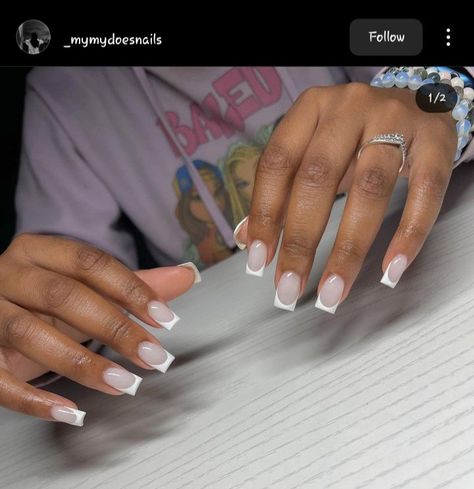 Milky White Nail Designs, Milky White Nail, Nail Designs Ideas, White French Tip, White Nail Designs, White Nail, White French, Milky White, Designs Ideas